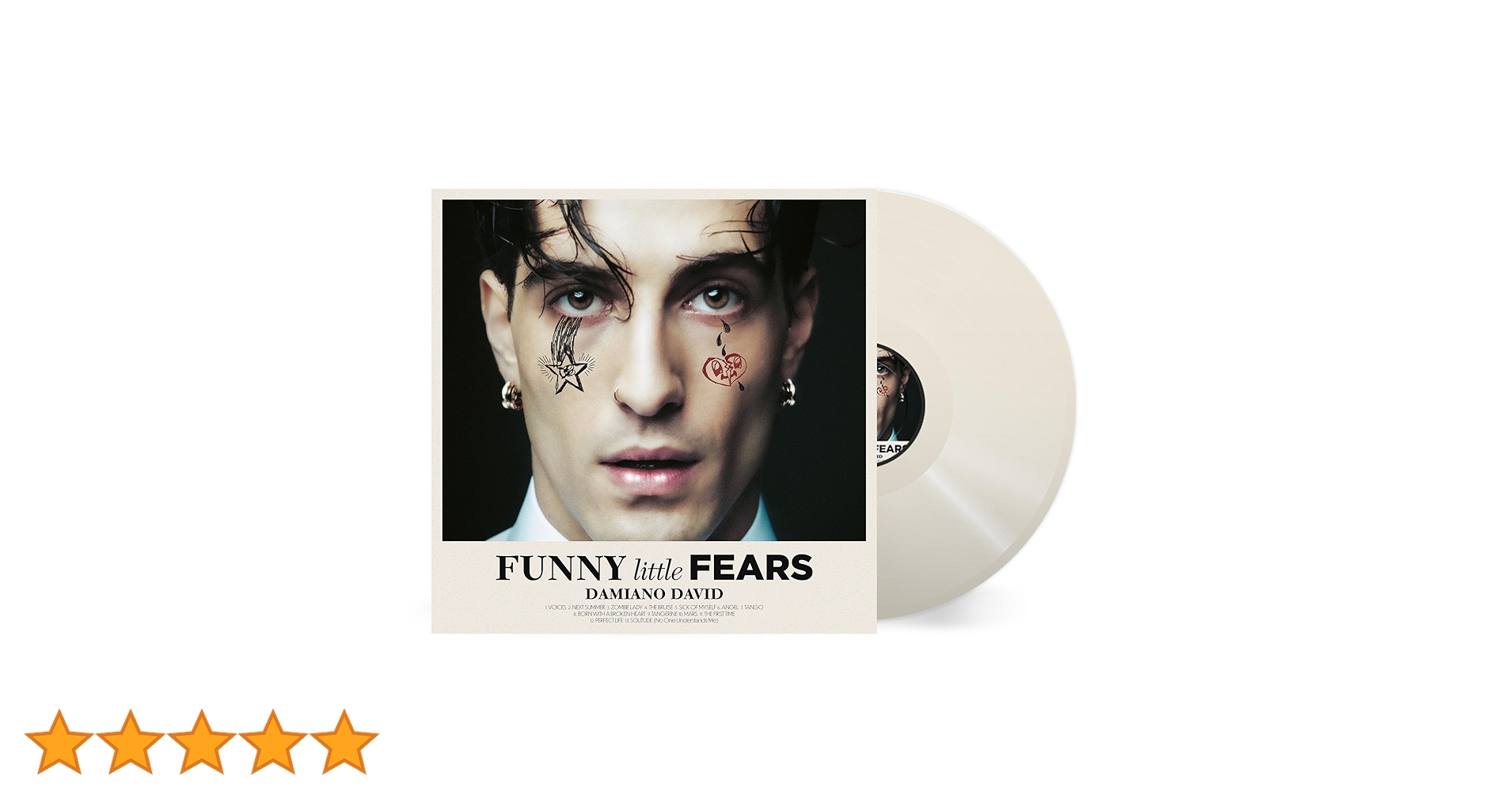 ダミアーノ・デイヴィッド「ファニー・リトル・フィアーズ」〈LPレコード〉 ダミアーノ・デイヴィッド / Funny Little Fears (Signed Pink